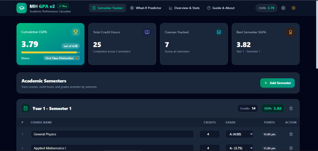 GPA Calculator Preview screenshot